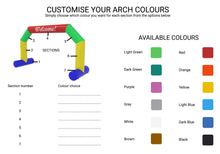 Load image into Gallery viewer, Custom Made Inflatable Arch (choose your colours and print)
